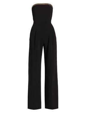 Generation Love Elore Straight-Leg Jumpsuit Black Size 2 NWT